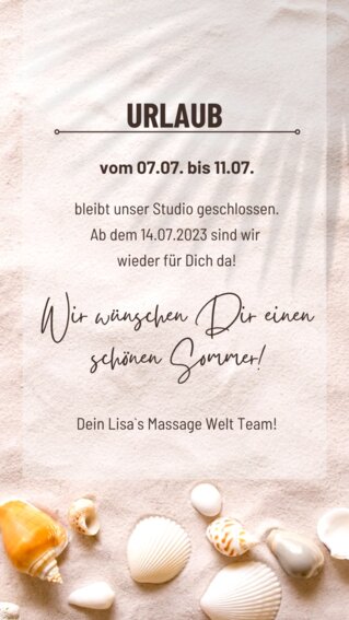 Urlaubsmeldung